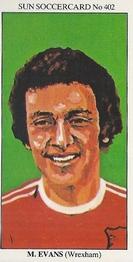 1978-79 The Sun Soccercards #402 Mickey Evans Front