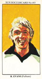 1978-79 The Sun Soccercards #403 Ray Evans Front