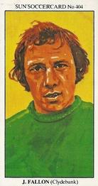 1978-79 The Sun Soccercards #404 Jim Fallon Front