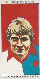 1978-79 The Sun Soccercards #405 Derek Fazackerley Front
