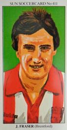 1978-79 The Sun Soccercards #411 John Fraser Front