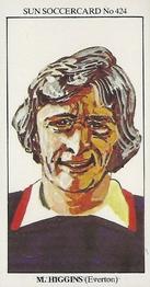 1978-79 The Sun Soccercards #424 Mark Higgins Front