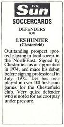 1978-79 The Sun Soccercards #430 Les Hunter Back