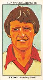 1978-79 The Sun Soccercards #440 Jake King Front