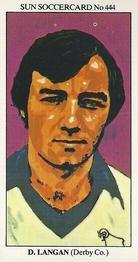 1978-79 The Sun Soccercards #444 David Langan Front