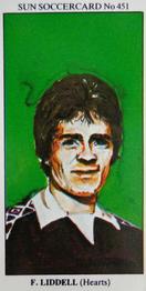 1978-79 The Sun Soccercards #451 Frank Liddell Front