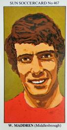 1978-79 The Sun Soccercards #467 Willie Maddren Front
