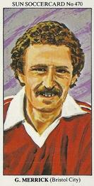 1978-79 The Sun Soccercards #470 Geoff Merrick Front