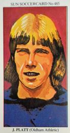 1978-79 The Sun Soccercards #485 John Platt Front
