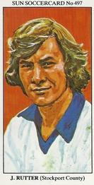 1978-79 The Sun Soccercards #497 John Rutter Front