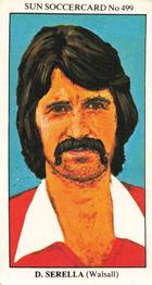 1978-79 The Sun Soccercards #499 David Serella Front