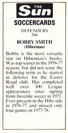 1978-79 The Sun Soccercards #504 Bobby Smith Back