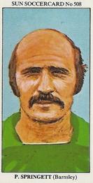 1978-79 The Sun Soccercards #508 Peter Springett Front