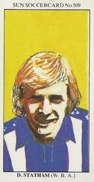 1978-79 The Sun Soccercards #509 Derek Statham Front