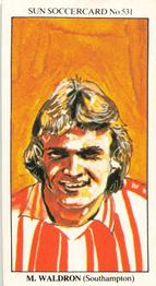 1978-79 The Sun Soccercards #531 Malcolm Waldron Front