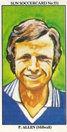 1978-79 The Sun Soccercards #551 Peter Allen Front