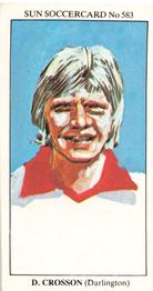 1978-79 The Sun Soccercards #583 David Crosson Front