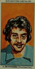 1978-79 The Sun Soccercards #590 Alan Devonshire Front