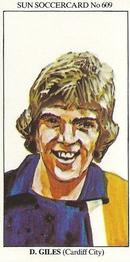 1978-79 The Sun Soccercards #609 David Giles Front