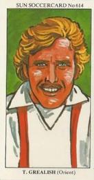 1978-79 The Sun Soccercards #614 Tony Grealish Front