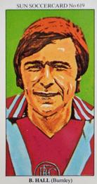1978-79 The Sun Soccercards #619 Brian Hall Front