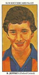 1978-79 The Sun Soccercards #635 Billy Jeffrey Front