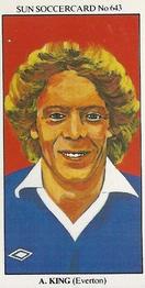 1978-79 The Sun Soccercards #643 Andy King Front