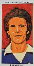 1978-79 The Sun Soccercards #644 Jeff King Front