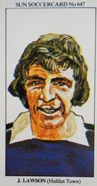 1978-79 The Sun Soccercards #647 James Lawson Front