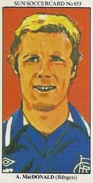 1978-79 The Sun Soccercards #653 Alex MacDonald Front