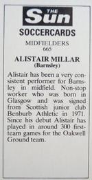 1978-79 The Sun Soccercards #665 Alistair Millar Back
