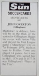 1978-79 The Sun Soccercards #680 John Overton Back