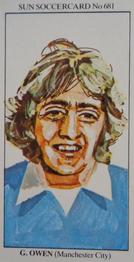 1978-79 The Sun Soccercards #681 Gary Owen Front