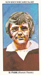 1978-79 The Sun Soccercards #683 Donald Park Front