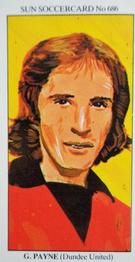 1978-79 The Sun Soccercards #686 Graeme Payne Front
