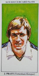 1978-79 The Sun Soccercards #694 John Pratt Front