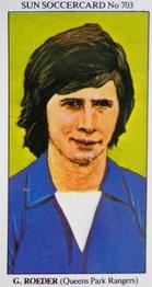 1978-79 The Sun Soccercards #703 Glenn Roeder Front
