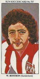 1978-79 The Sun Soccercards #707 Wilf Rostron Front