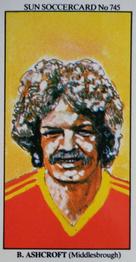 1978-79 The Sun Soccercards #745 Billy Ashcroft Front