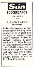 1978-79 The Sun Soccercards #765 Allan Clarke Back