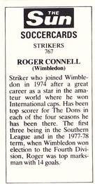 1978-79 The Sun Soccercards #767 Roger Connell Back
