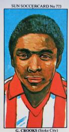 1978-79 The Sun Soccercards #773 Garth Crooks Front