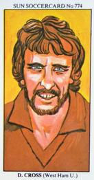 1978-79 The Sun Soccercards #774 David Cross Front