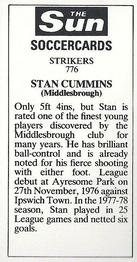 1978-79 The Sun Soccercards #776 Stan Cummins Back