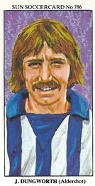 1978-79 The Sun Soccercards #786 John Dungworth Front