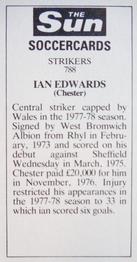 1978-79 The Sun Soccercards #788 Ian Edwards Back