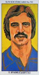 1978-79 The Sun Soccercards #792 Tony Evans Front