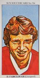 1978-79 The Sun Soccercards #794 David Fairclough Front