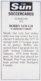 1978-79 The Sun Soccercards #814 Bobby Gough Back