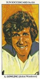 1978-79 The Sun Soccercards #816 Alan Gowling Front